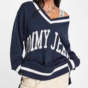 Tommy Jeans Varsity V neck Sweater